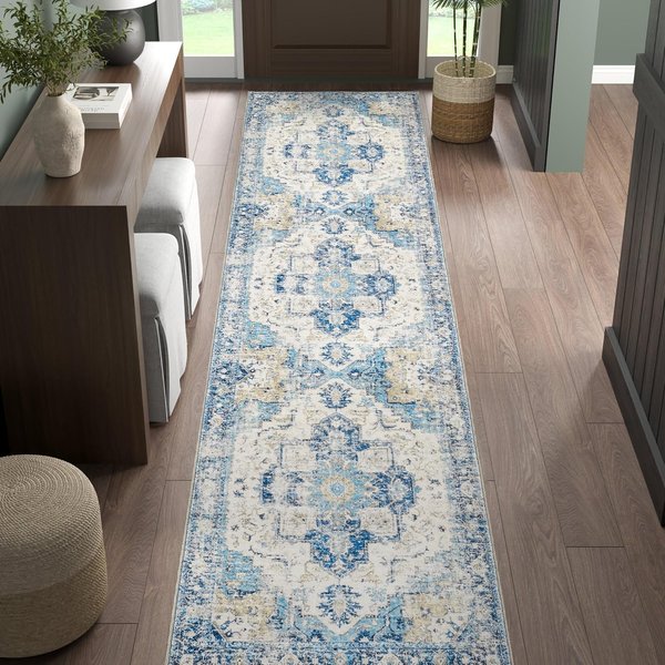 Bohemian Dywanik Biegacz AntypośLizgowy Lekki Mata Na PodłOgę Do Korytarza Kuchni Retro Dywan Do Sypialni Dekoracja Domu 60X180Cm 24X71Inch-image