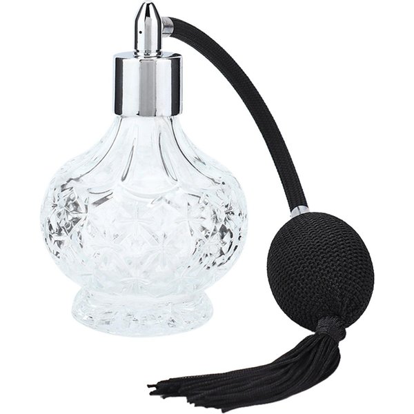 Retro Szklana Butelka Perfum Wielokrotnego NapełNiania FręDzel Pusta Butelka Z Rozpylaczem 80 Ml-image
