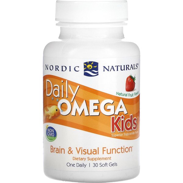Nordic Naturals, Omega Diario Para NiñOs, Sabores Naturales A Frutas, 30 CáPsulas Blandas-image