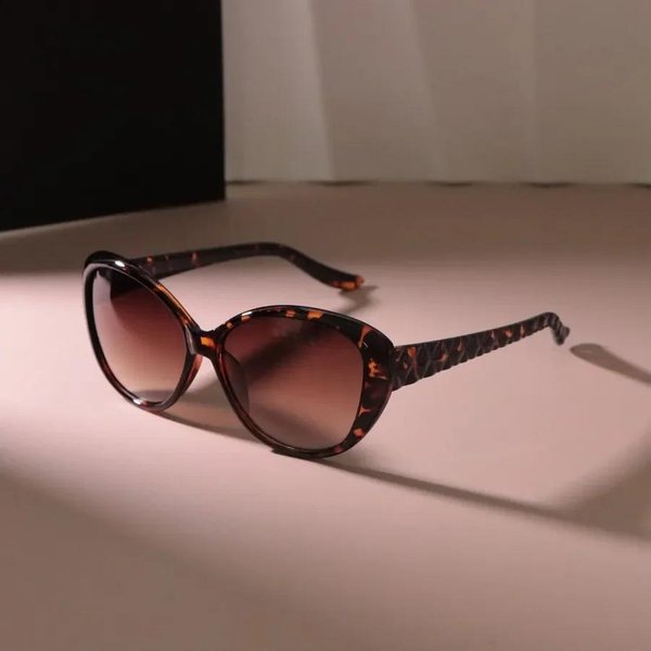 WytrzymałE Wysokiej JakośCi Vintage Okulary PrzeciwsłOneczne Kocie Oko Dla Kobiet MężCzyzn Modne Retro Minimalistyczne Stylowe Okulary Damskie MęSkie Other Brown-image