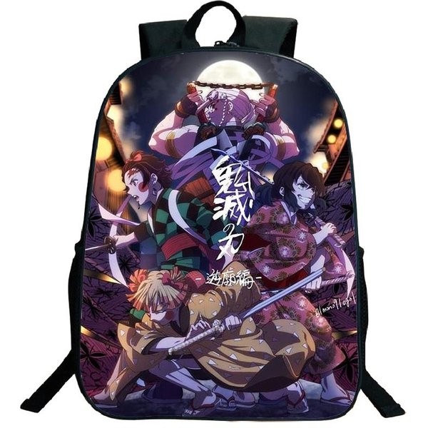 Mochila Anime Demon Slayer Kimetsu No Yaiba Tanjiro Nezuko Kamado Mochila Estudiantes NiñOs NiñAs NiñOs Bolsas Escolares Regalo 2-image