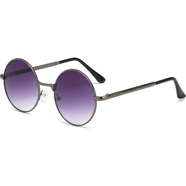 Gafas De Sol Retro Premium Para Hombre Con Montura Redonda De Metal Gafas Para Hombre Y Mujer Gafas De ConduccióN Gafas De Sol De DiseñAdor Pesca UV400 1PC Gray-image