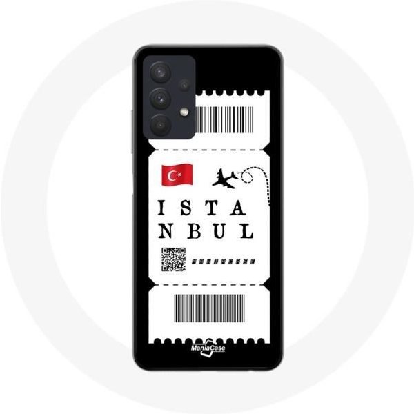 Funda - Maniacase - Samsung Galaxy A32 5G - Billete De AvióN Estambul - Flexible - Mixta-image