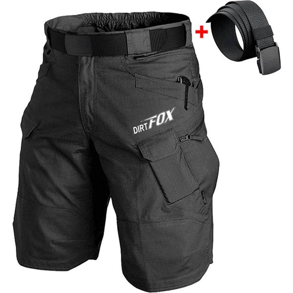 Dirtfox Equipo De Ciclismo Pantalones Cortos Mtb Downhill Transpirables Pantalones Cortos Para Hombre Ropa De Bicicleta Carretera MontañA Motocross Pantalones Cargo 4XL (103-112KG)-image