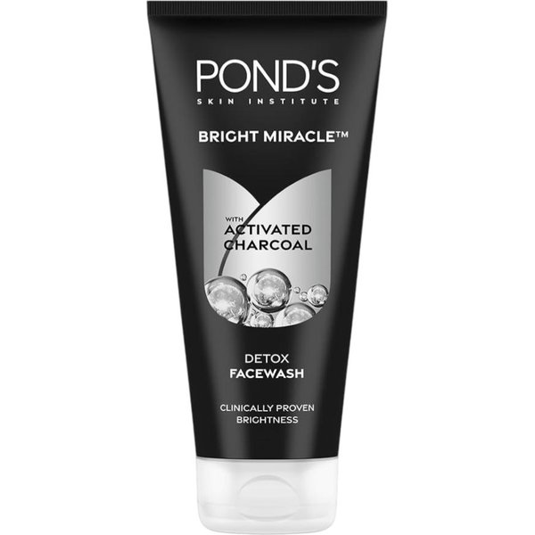 Pond’S Bright Miracle Limpiador Facial Detox Con CarbóN Activado – Limpieza Profunda Para Piel Radiante, ProteccióN Contra La ContaminacióN, 200-image