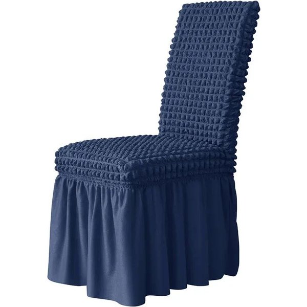 Funda De Silla Floral Para Comedor Funda EláStica Para Silla De Banquete Con Falda DecoracióN De Boda EláStica 1PC Chair Cover-image