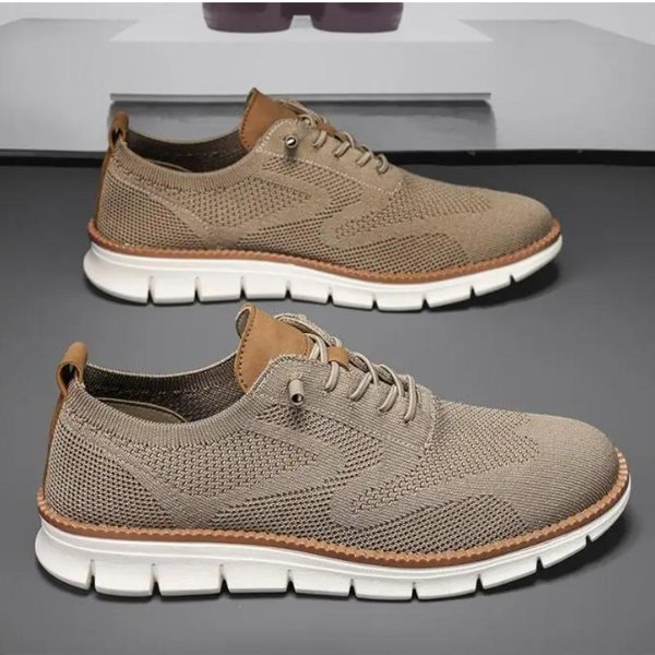 2026 Nuevos Zapatos Deportivos Casuales Para Hombre Antideslizantes Resistentes Al Desgaste Transpirables AmortiguacióN Color VersáTil Zapatos Deportivos Casuales 46 Caqui-image