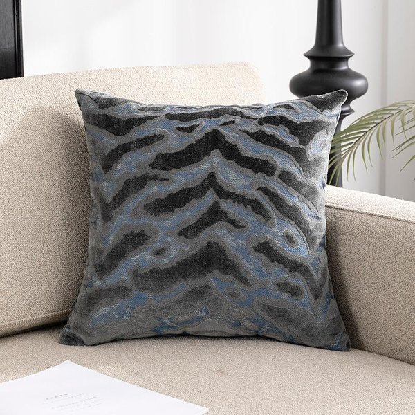 Funda De CojíN Jacquard 45X45/50X50Cm Felpa Sala De Estar Funda De CojíN Para Sofá Funda De Almohada Decorativa Simple 50X50Cm-image