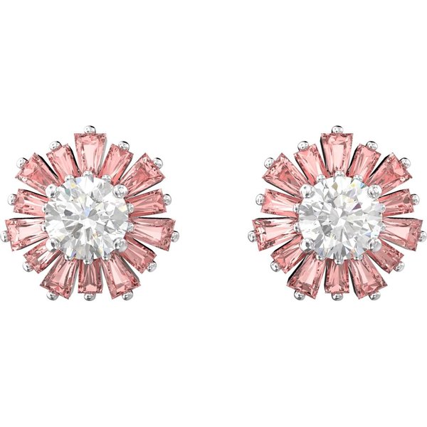 Pendientes Rosas Swarovski Sunshine Chapados En Rodio Para Mujer 5642962 Box (Random Color) White-image