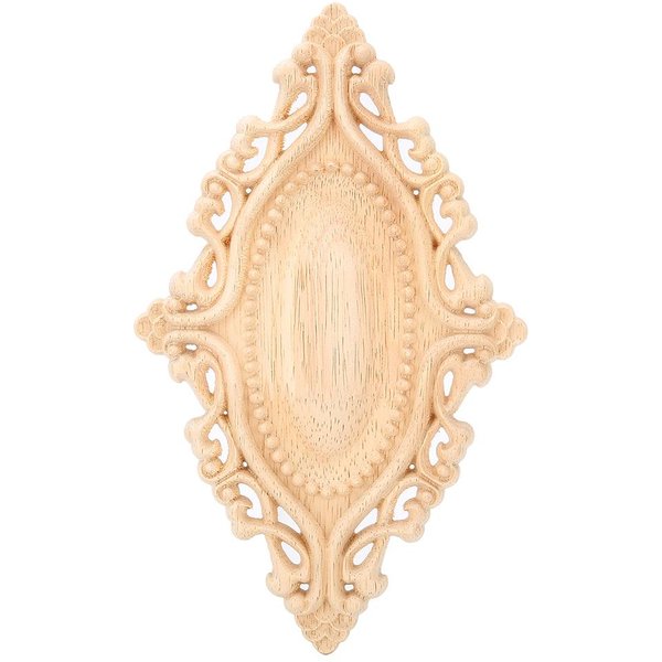 CalcomaníA Tallada En Madera Onlay, Apliques Tallados Sin Pintar, DecoracióN De Muebles De Pared Para El Hogar-image