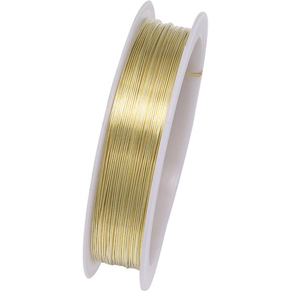 Alambre Para Abalorios De JoyeríA, 8 Pies, Resistente Al Deslustre, Alambre De Cobre Para Manualidades, Para Collares De JoyeríA DIY 0.8Mm MarróN-image