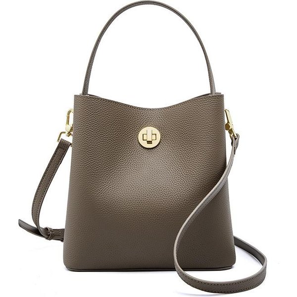 Bolso Mujer Primavera Verano Cubo Prepucio Bolso De Mujer Bolso De Hombro ÚNico Cruzado Bolso De Mano Bolso De Mujer Caqui-image