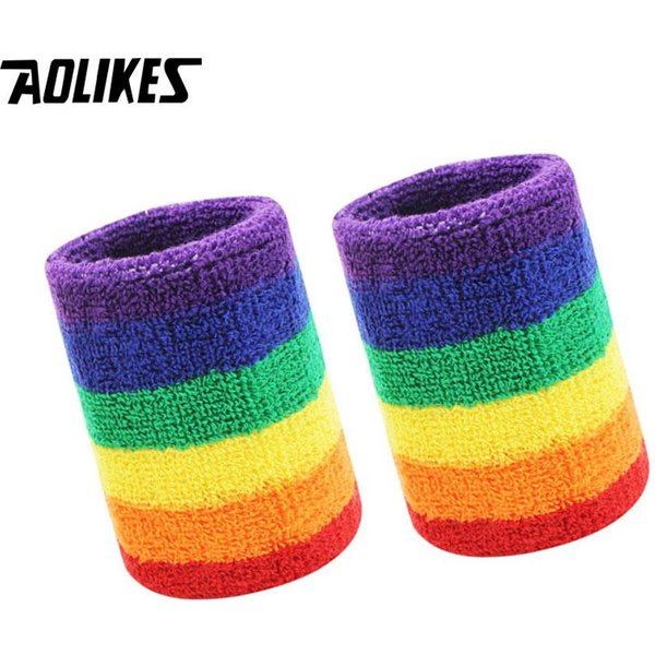 Aolikes Unisex Sportowa Opaska Na Nadgarstek Opaska Przeciwpotna Unisex Ochraniacz Na Nadgarstek OddychająCy Bieganie Badminton KoszykóWka Opaski Potowe Sport Bezpieczne UżYcie-image