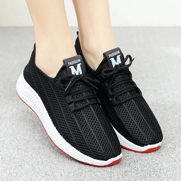Zapatilla Casual Nueva Para Mujer Malla Zapatos De Tela Antigua De PekíN Zapatos Para Correr Moda Zapatos Coco 40 Black-image
