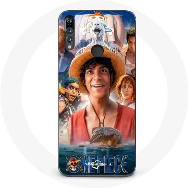 Funda - Maniacase - Huawei P30 Lite - One Piece Luffy - Flexible - Negra-image