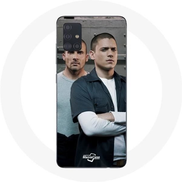 Funda - Maniacase - Samsung Galaxy A51 - Flexible - Blanca - Prison Break-image