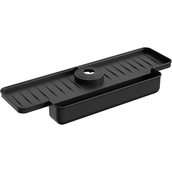 Almohadilla Protectora Contra Salpicaduras De Fregadero, Tapete De Drenaje De Agua Para Grifo, Tapete De Secado De Grifo De Silicona Para Cocina, Protector De Encimera De BañO, Almacenamiento De Drenaje-image