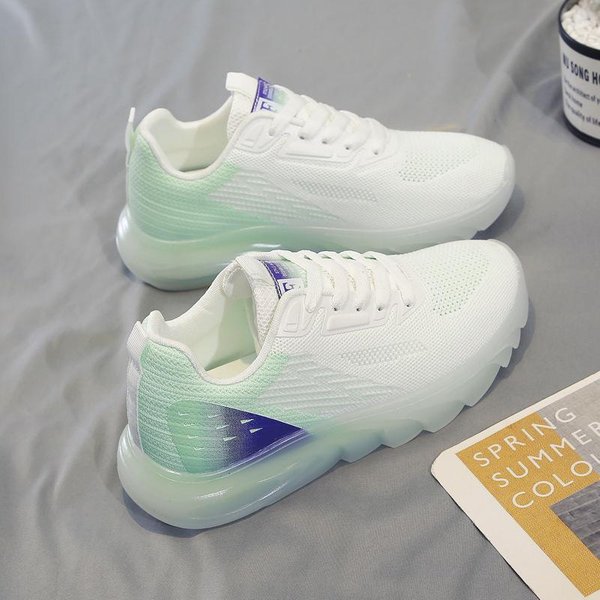 Nuevas Zapatillas Deportivas Para Mujer Con Suela De Gel Tendencia De Moda Zapatillas De Malla Para Mujer Suela Gruesa Zapatos Papá 40 Azul-image