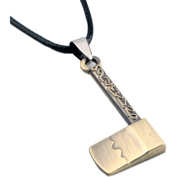 Demon Slayer Kimetsu No Yaiba Naszyjnik Z Wisiorkiem Anime Tanjiro Kamado Metalowy Amulet KreskóWkowe Akcesoria Nowa Moda BiżUteria Gray-image