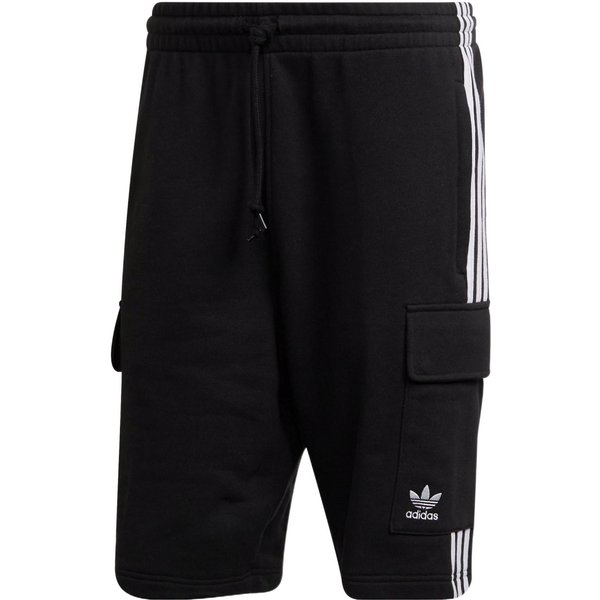 Adidas Originals Pantalones Cortos Cargo Rayas SóLidas TréBol Hombre Parte Inferior Negro HB9542 S Black-image