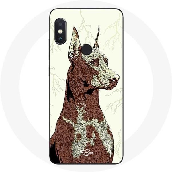 Funda Para Xiaomi Redmi Note 5 AI CáMara Dual Doberman Raza De Perros-image