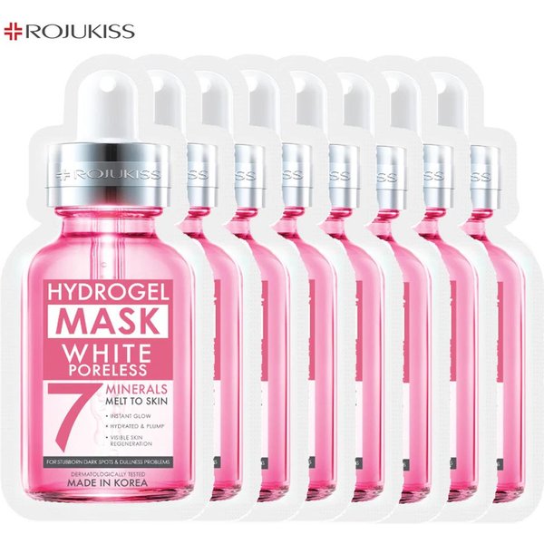 Rojukiss Acne/Collagen/Perfect/White HydrożElowa Maseczka Mineralna Bez PoróW 7 - 25 Ml - Thai Skincare White 8 Pcs-image