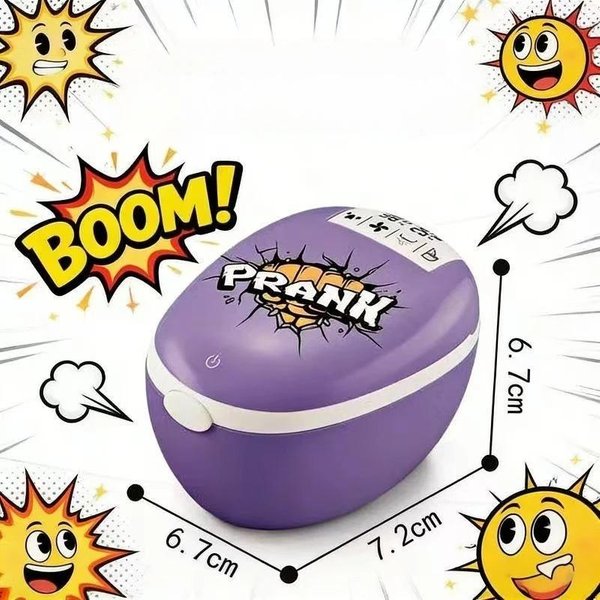 Caja De Broma ArañA De Inodoro Divertida ArañA De Goma Que Salta Caja De Sustos Juego De Fiesta Broma Sorpresa Juguete De Broma Divertido Para NiñOs Regalo De Halloween PúRpura-image
