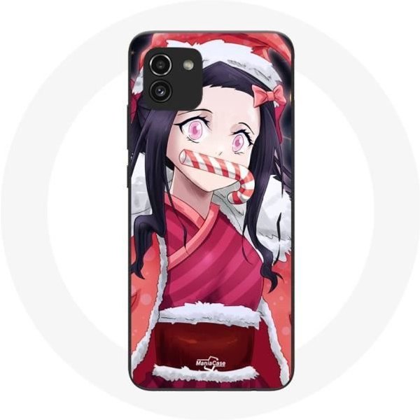 Funda - Maniacase - Samsung Galaxy A03 - Anime Demon Slayer - Flexible - Negra-image