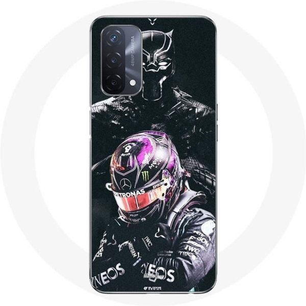 Funda - Maniacase - Oppo A93 5G - Negra - Flexible - DiseñO Pantera Negra Negro-image