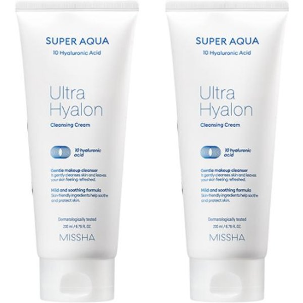 Missha Super Aqua Ultra Hyalon Krem OczyszczająCy 200 Ml (3 Opcje) 2PCS-image
