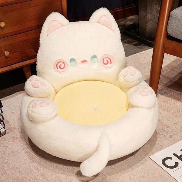 OkołO 50CM Kawaii Cat Pluszowa Poduszka Wypchana MięKka Poduszka Dla ZwierząT Sofa KrzesłO Poduszka ŁAdna Dekoracja Domu Na Prezent Urodzinowy-image