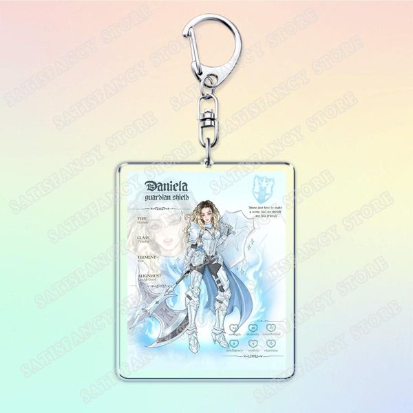 Kpopowy Zespół Katseye Chibis Breloczek Do AkcesorióW Torby Urok Yoonchae Megan Lara Sophia Daniela Breloczki ŁAńCuszki Kluczyki Prezenty Dla FanóW White-image