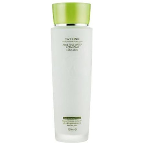 3w Clinic Aloe Full Water TóNico Activador De Piel 150Ml, EmulsióN 150Ml (3 Opciones) #Emulsion 150Ml X 1Pcs-image