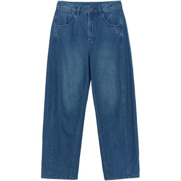 MLB New York Yankees City Series Sueltos CóModos VersáTiles Casuales Jeans Pantalones Para Mujer 3FDPV0154-50INS XS Gray-image