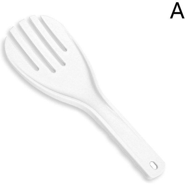 DużA łYżKa Do RyżU Plastikowa łYżKa Do PosiłKóW NieprzywierająCa GadżEty Kuchenne ŁYżKi Do RęCznego NakłAdania ŁOpatka Do RyżU ArtykułY Kuchenne Pogrubiony Widelec Do RyżU A White-image