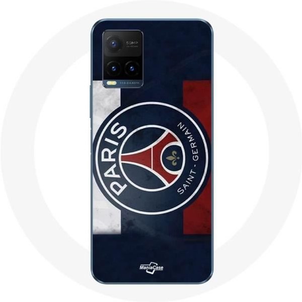 Funda - PSG - Vivo Y21S 2021 / Y21 2021 - Silicona - Flexible - Deportiva Negro-image