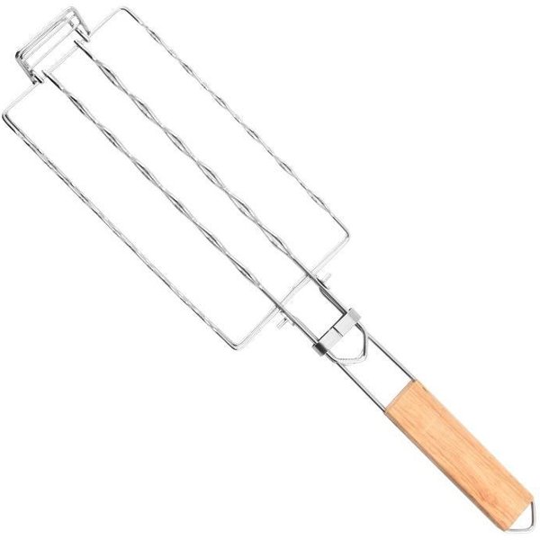 Kosz Do Grillowania Siatka Metalowa Grill KiełBasa Stojak Do Grillowania Netto Piknik Camping Siatka Do Grillowania Strona GłóWna Kuchnia Grill Akcesoria Do Grillowania White-image