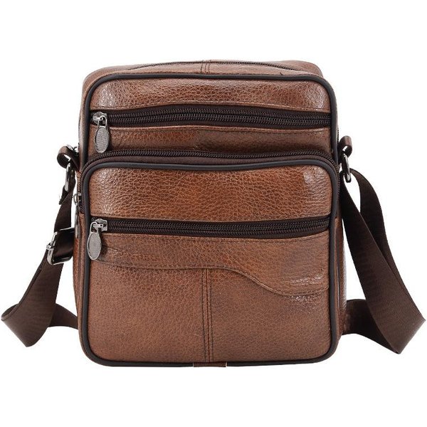 Bolsos Bandolera De Cuero Genuino Para Hombre, De Alta Calidad, Tipo Tote, Modernos, Para Hombre De Negocios, Bolso Mensajero, Bolsos De Cuero, RiñOnera L-image