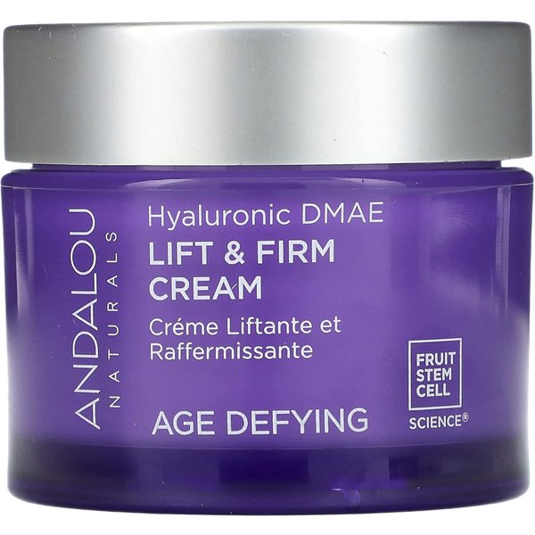 Andalou Naturals, Andalou Naturals, Lift & Firm Cream, Hyaluronic Acid Dmae, 1.7 Fl Oz (50 Ml) Gray-image