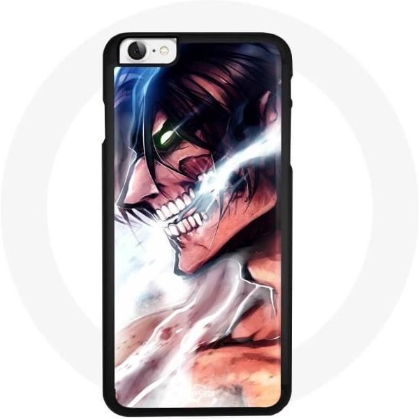 Funda - Maniacase - Iphone 7 - Ataque De Los Titanes - Silicona - Flexible Negro-image