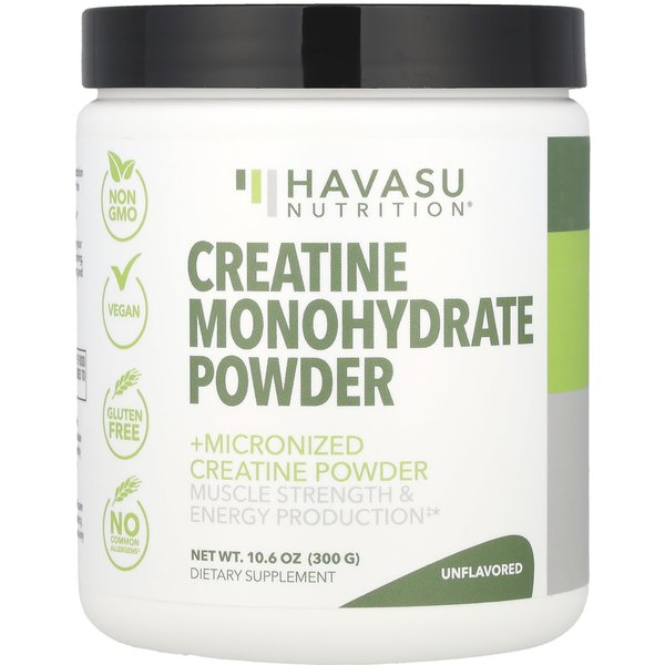Proszek Monohydratu Kreatyny, Bez Smaku, 300G (10.06 Uncji)-image