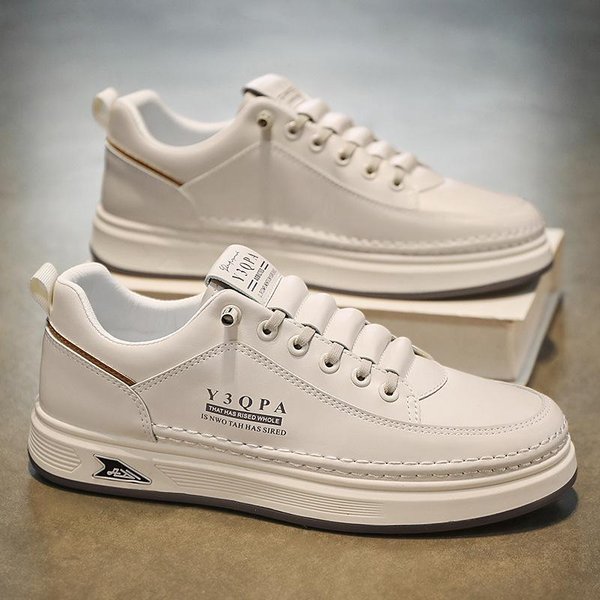 Zapatos Blancos De Verano Para Hombre, Zapatos Casuales Transpirables Para Hombre, Estilos Deportivos VersáTiles, Zapatos De Hombre Nuevos Y A La Moda 44 Gray-image