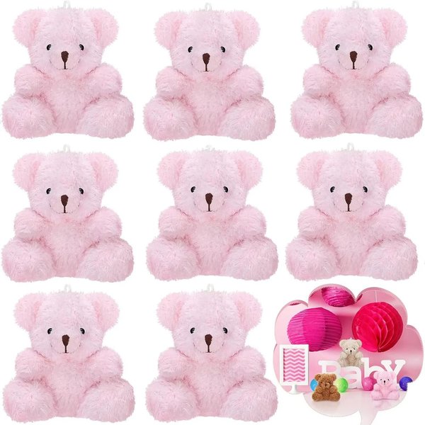 12-9S Mini Pluszowy Miś Wypchany MałY Miś Pluszowa Zabawka ZwierząTko Miś Lalka Breloczek Na Baby Shower Urodziny Upominki Na Imprezę 36 PCS-image