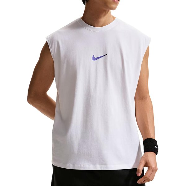Camiseta Sin Mangas De AlgodóN Acanalado De Color Liso Para Hombre Nike IH1976-100 L-image
