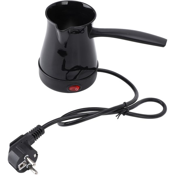 Hervidor De Café Turco EléCtrico 300ML Calentamiento RáPido Uniforme Acero Inoxidable Café EléCtrico Turco L(For 6.5-9Kg) Negro-image
