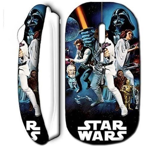 Mysz Bezprzewodowa - Star Wars - BiałA - W Zestawie Klucz Usb Wi-Fi - Kompatybilna Z Mac I Pc-image