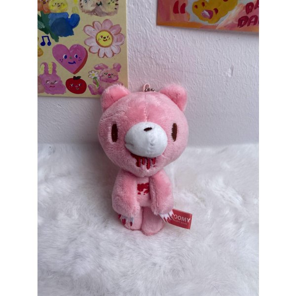 Colgante De Peluche Gloomy Bear Oso Rosa Sangriento Llavero MuñEco Encanto Para Bolso Accesorio Regalo Perfecto Para Fans De Anime Y DecoracióN De Bolsos Gray-image