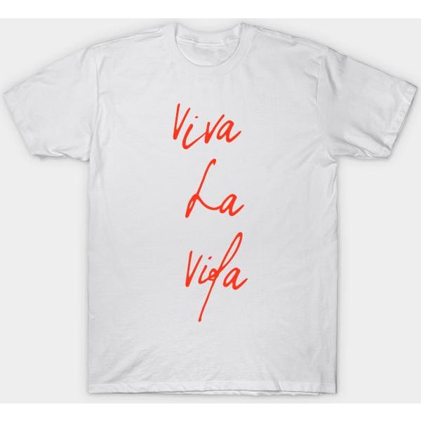 Camiseta Mujer Viva La Vida Estampado Harajuku Kawaii Camiseta Verano Manga Corta Camiseta Top XL-image