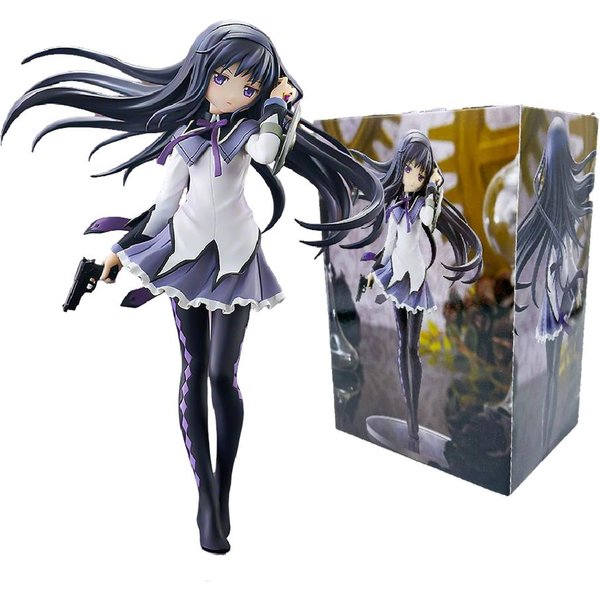 Nueva Figura Anime Puella Magi Madoka Magica 17Cm Akemi Homura Figura De AccióN Modelo De PVC Kawaii Juguete DecoracióN ColeccióN Regalo-image
