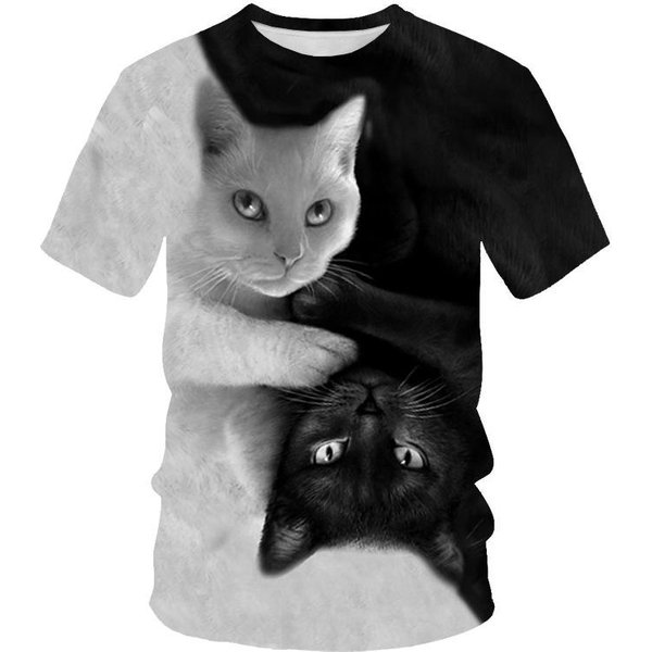 MęSka Koszulka Z KróTkim RęKawem I Nadrukiem 3D Z Nadrukiem Cyfrowym. MęSka Koszulka Z KróTkim RęKawem 6XL Gray-image